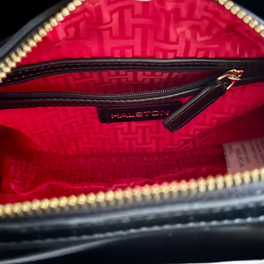 Halston Faye Black Hobo Shoulder Bag - Picture 8 of 12
